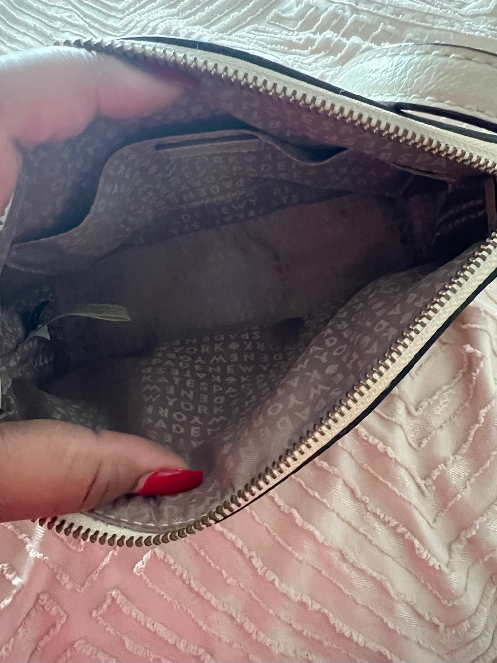 kate spade Two-Tone Cream and Light Pink Crossbody Bag - Picture 2 of 2